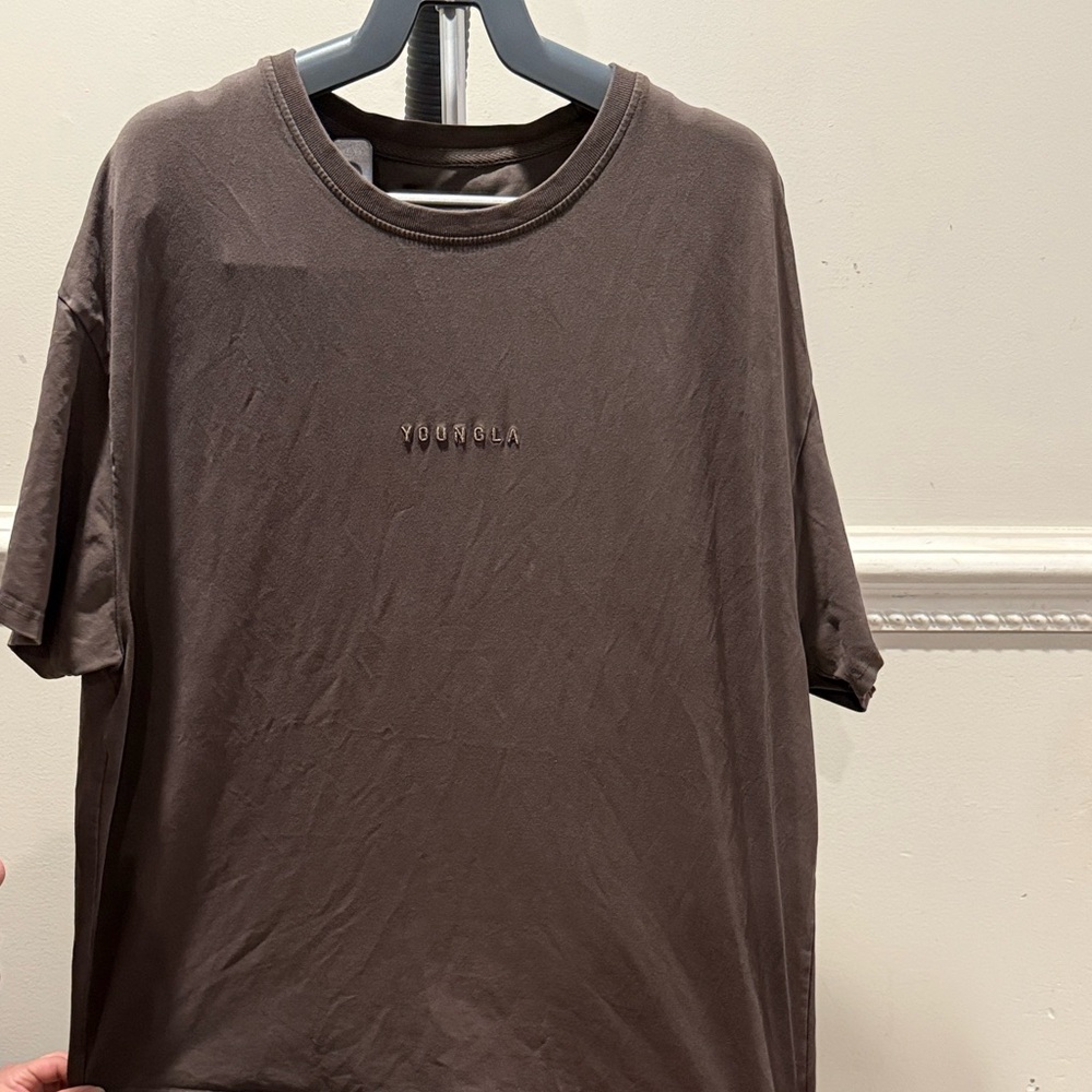 YoungLA Men's Dark Brown Short Sleeve Tee